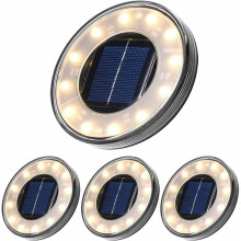 Tomshine Solar-Bodenleuchte, energiesparend und hochhell, dekorative Außenbeleuchtung, superhelle Wegleuchten für Garten, Rasen und Hof