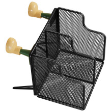 Meerlaagse desktop-boekenplankorganizer Stevige ijzeren-Zwart