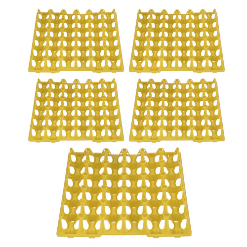 Reusable Egg Trays for Poultry Farmers, Space Saving 30-Cell Plastic Egg Flats Stackable Egg Crates for Home Use, Sturdy and Durable Egg Holders for