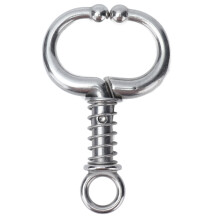 Livestock Nose Ring For Cattle Control, Automatic Locking Stainless Steel Bull Clamp With Anti Corrosion Coating, Spring Loaded Type Ensures High