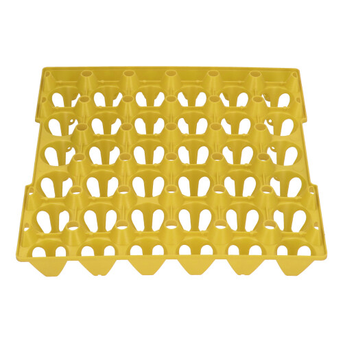 Reusable Egg Trays for Poultry Farmers, Space Saving 30-Cell Plastic Egg Flats Stackable Egg Crates for Home Use, Sturdy and Durable Egg Holders for 2