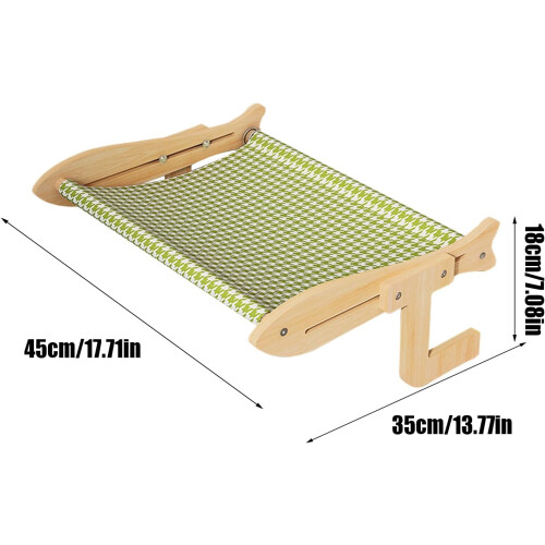 Cat Window Perch  Breathable, SpaceSaving Wooden Frame for Kittens, Play, Home 2