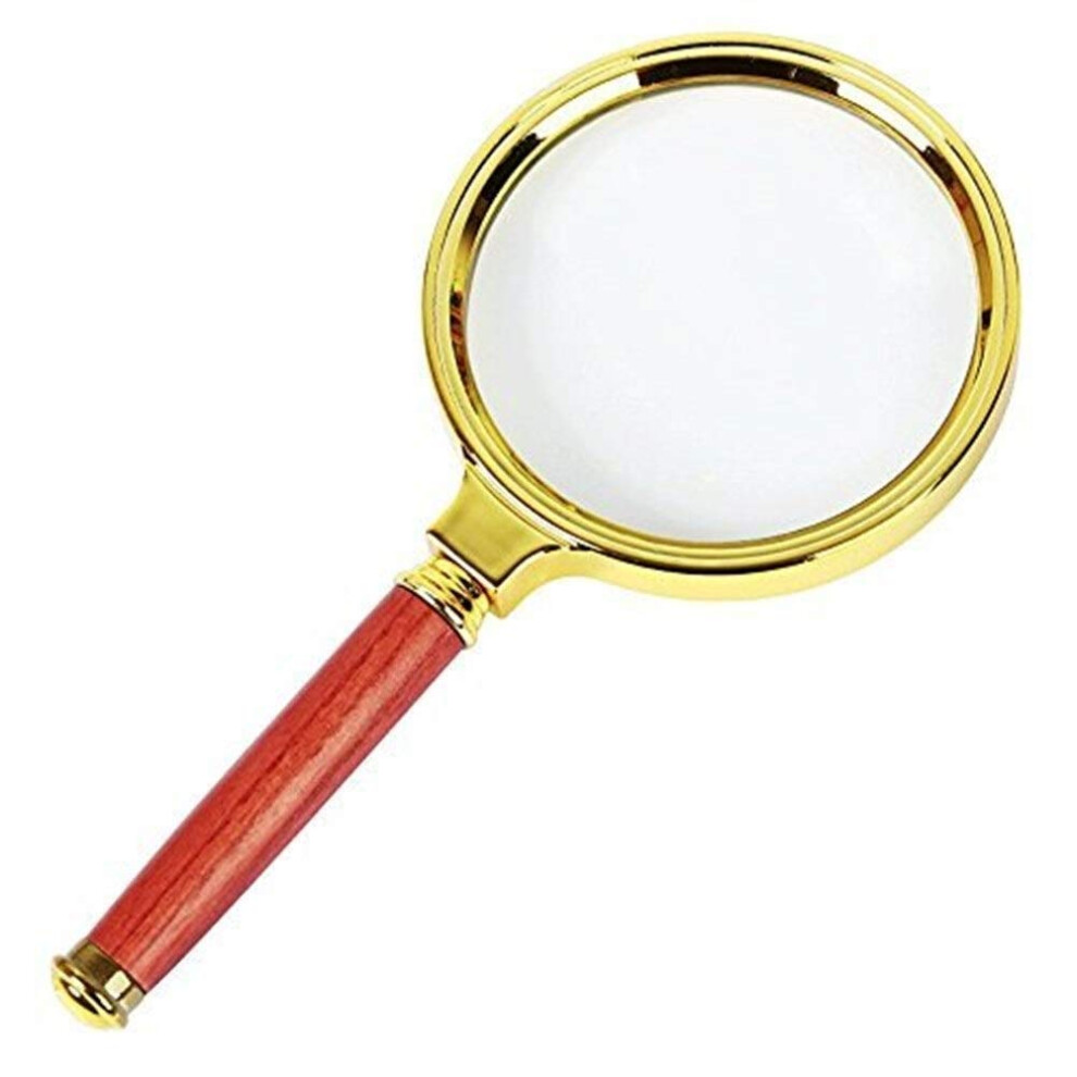 Glass 80mm Magnifier 10x HD Handheld Reading Loupe Ergonomic Lightweight 165 x 80 x 10 mm