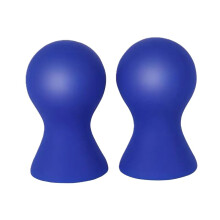 Silicone Massage Nipple Suction Cups 29mm x 50mm, 25g, Blue, Black, Pink, 1 Pair (2 Pcs)