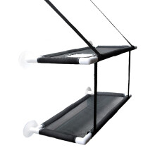 Cat window perch, net bed, doubledecker, with suction cups, seat, summer, cooling bed