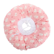 pet head bite protection cover and recovery healing cat scratch rescue collars for dog surgeries, PP cotton, pink, 28x28cm