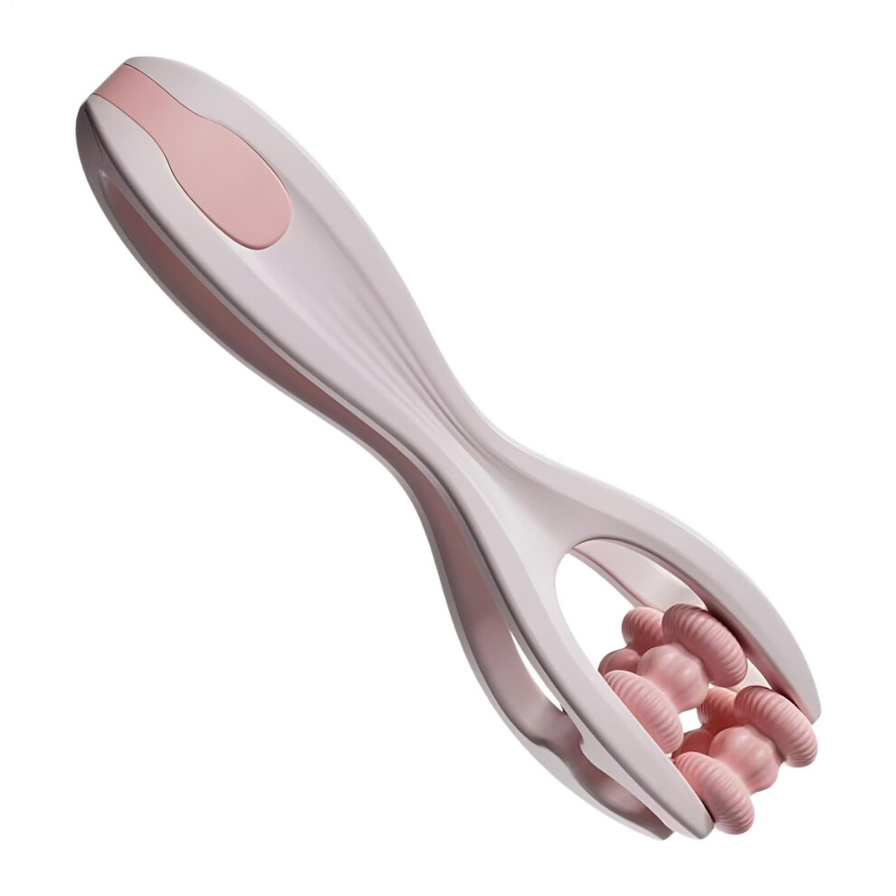 Pink Hand Massage Roller Palm Wrist Massager Compact Finger Roller, Wireless Hand Massager For Circulation, Stress, Ar