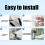 Cat Window Perch, Breathable, Cordless, Foldable, Cushioned Bedside Rest for Kittens, Gray XL 4