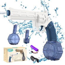 Electric Water Gun, Automatic, 450CC  150CC, Long Range, for Adults and Children, Blue