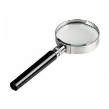 Handheld Magnifying Glass Frame Black Plastic Handle For Reading Magnification Portable Loupe Magnifier For Seniors