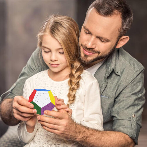 Kinder Puzzle Game – Multisided Dodecahedron Toy, Speed Cube Brain Teaser 1