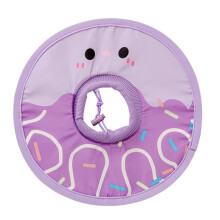 Cat Cone, Foldable Water Resistant Collar, Comfortable Donut Design, Soft Protective Pet Accessories, Ideal for Small Kittens, Elizabethan Recreation