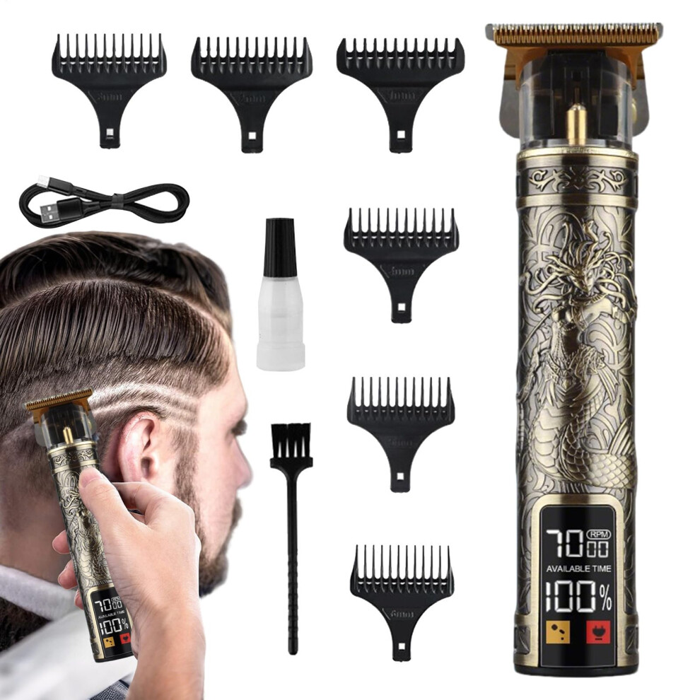 Electric Hair Trimmer  Beard  Hair Trimmer with Guide Combs for Men  Waterproof Grooming Kit for Haircut for Boyfriend Husband Barber Son Father