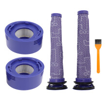 Wydajny zestaw filtrów HEPA do odkurzaczy Dyson V7V8, trwałe filtry zatrzymujące mikroskopijne cząsteczki, wymiana bez użycia narzędzi