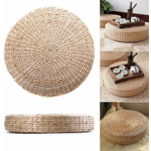 Eco-Friendly Sustainable Meditation Mat, Handcrafted Japanese Style Tatami Cushion for Yoga, Superb Comfort Natural Rush Straw Floor Pillow for Home Z