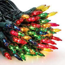 Feestelijke kerstdecoratie met minilampjes, waterdicht ontwerp, LED-sterrenlichtjes voor binnen- en buitendecoratie.