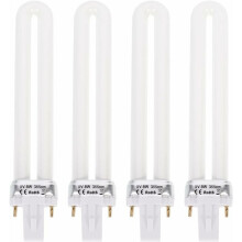 Replacement UV Tube Bulbs, 9W U-Shaped Lamp for Nail Lamp Dryer, Ideal for Small Fixtures CFL Light Bulbs for 2 Pin Sockets UV Light Set for Gel Nail