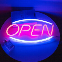 Neon Open Signs for Business, Wide Applications Super Bright LED Open Sign, USB Powered ON OFF Switch for Store Shop Bars (Adjustable Brightness,
