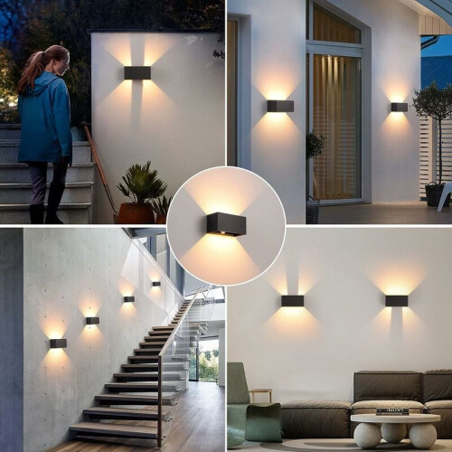 Κατάλληλο για εσωτερικούς και εξωτερικούς χώρους, φωτιστικό τοίχου LED από 1