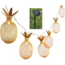 Festival Atmosphere, Pineapple String Lights, Battery Operated Warm White Fairy Lights For Indoor Outdoor Decoration, Flexible Use In Wedding