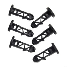 240L Wheelie Bin Lid Hinge Pins 67mm x 31mm Black Plastic, 3 Pairs, Fits 240L Bins, Household and Commercial Use
