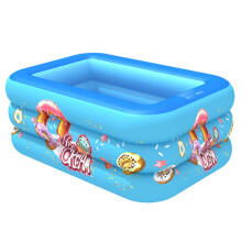 1PC Inflatable Pool Bathtub for Fun Water Mattress with Random Layered Colors for Summer and Family Interaction