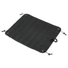 Rear Bumper Protector Mat, Foldable Cargo Liner Floor Mat, WaterResistant SUV Bumper Liner, Universal Fit, Black