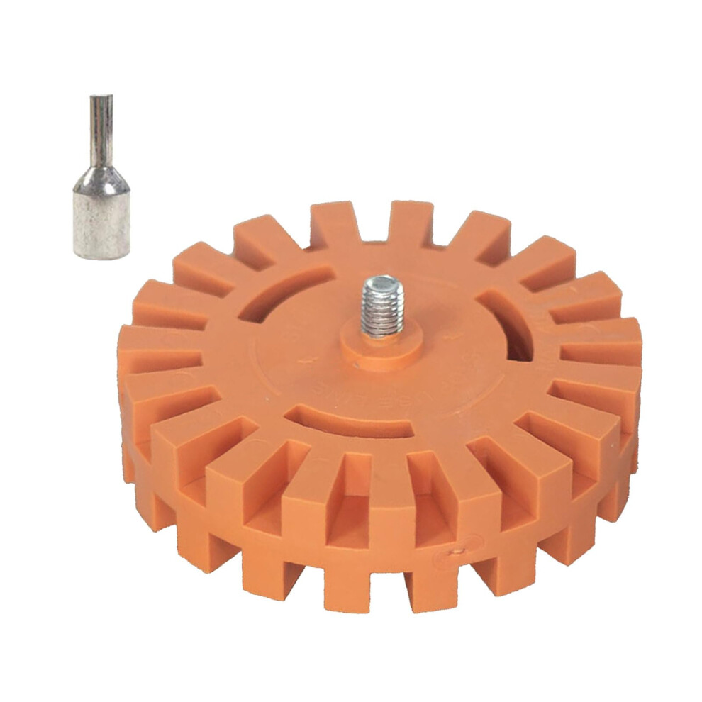 Automotive Adhesive Removers Wheel Rubber Eraser For Decal And Adhesive Removal, 4 Inch (25Mm) Rotary Tool Compatible 9412369151339