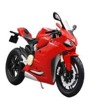 Miniature Motor Vehicle Models 1:12 Scale Ducati 1199 Motorcycle Model DieCast Replica for Men, Surprise Jewelry Display
