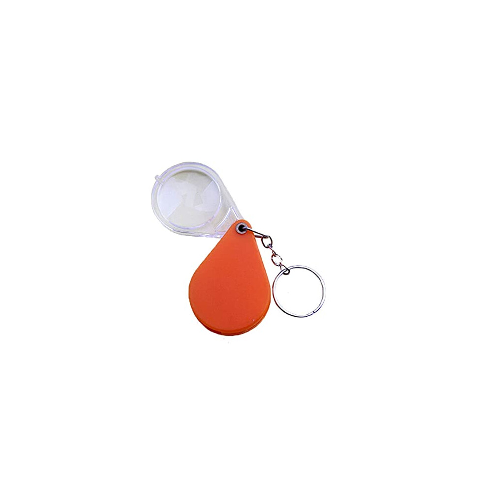 10x Magnifier Multifunction Loupe Folding Glass Keychain Handheld For Reading Jewelry Glass