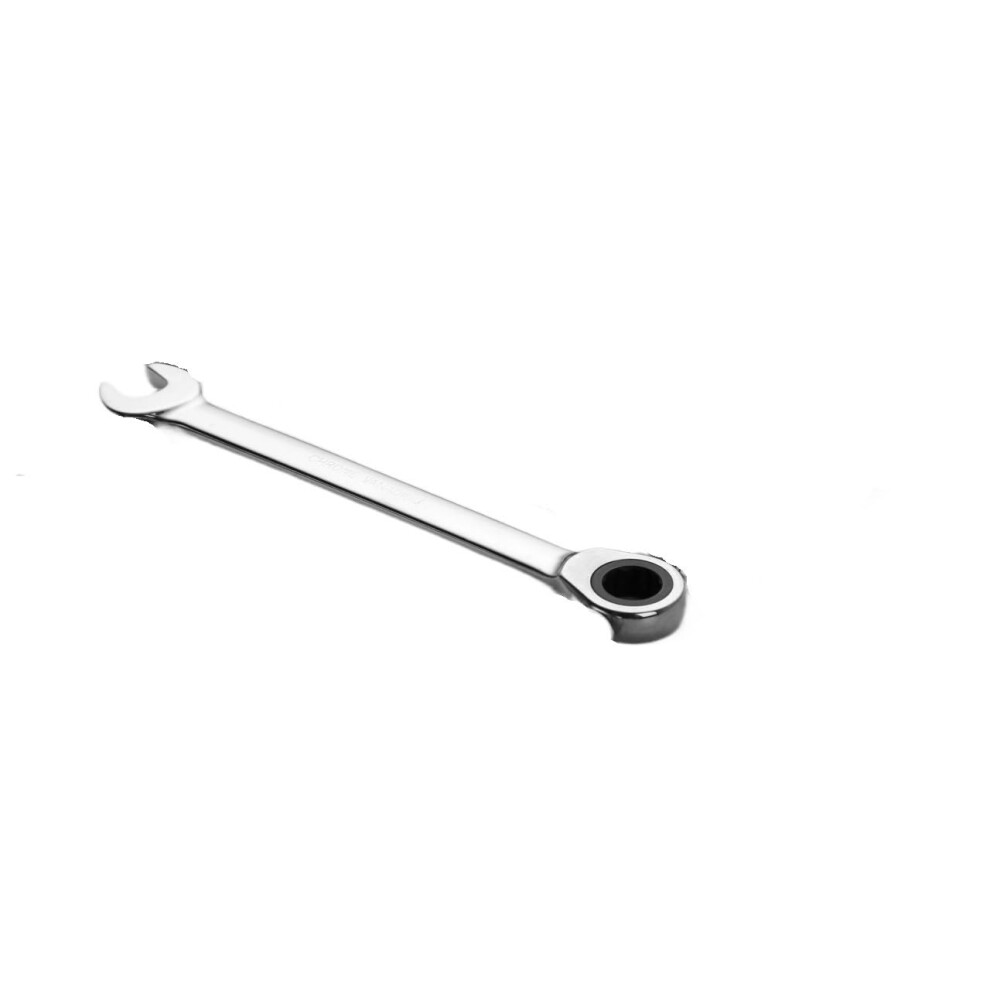 Heavy Duty Ratchet Combination Wrench With Gear Ring Spanner, Large Torque, Ergonomic Grip, Brown 9189345039638