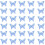 Patches Haarspange Niedliche-Blaue L-Größe 1