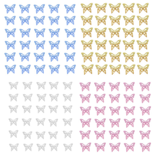 Artisanat paillettes papillon pour patchs pince à-code S doré 1