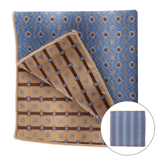 Elegant Square Handkerchief Florals Pattern Pocket-style 1