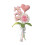 Bouquet de fleurs tricotées à la main, décorations de centres-08 1