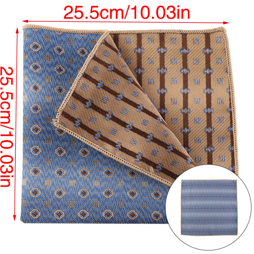 Elegant Square Handkerchief Florals Pattern Pocket-Style 2 1