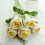 Belle Rose tricotée de Simulation de Rose-blanc dégradé jaune 6