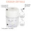 Easy to Use Electric Chopper Food Processor Convenient-White 5