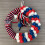 Independence Day Wreath Patriotics Wreath Artificial Wreath with 4