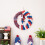 Independence Day Wreath Patriotics Wreath Artificial Wreath with 5