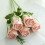 Belle fleur de simulation tricotée rose pour décorer des-Rouge 5