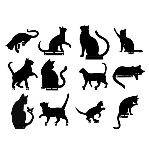 Katzen-Gartenstecker für Rasendekorationen, Geschenke,-JSTY081 1