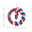 Independence Day Wreath Patriotics Wreath Artificial Wreath with 3