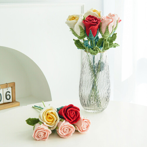 Modern Simulation Flower Elegant Dining-white gradient yello 2