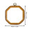 Imitated Wood Display Frame Octagonal Stitching Hoop-14x14cm 5