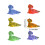 20Pcs Cute Luminous Lizards Small Figurines-Green 3