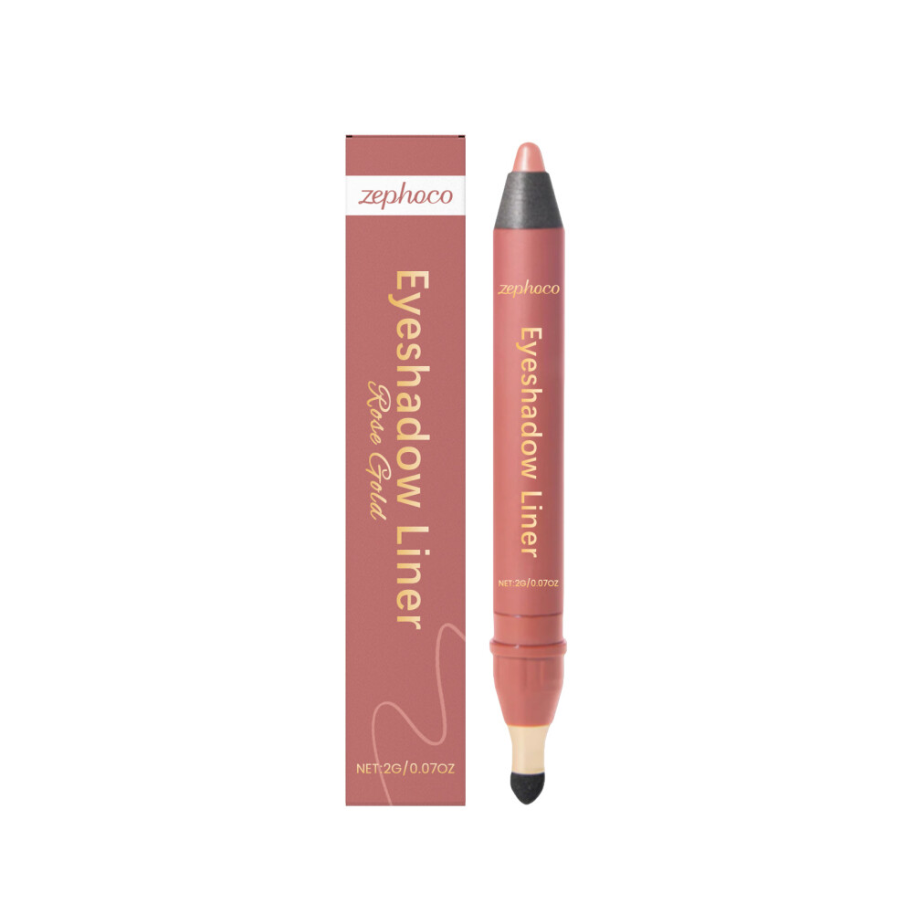Gold (Rose ) 2-In-1 Eyeliner Series, Waterproof And Sweatproof, Not Easy To Smudge, Silky Smooth, Easy To Apply, Colorful Eye Makeup