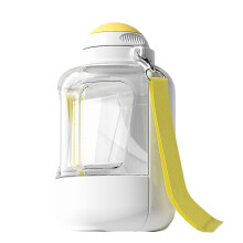 Pet Water Food Bottle Portable Dog Travel Feeding-White XL