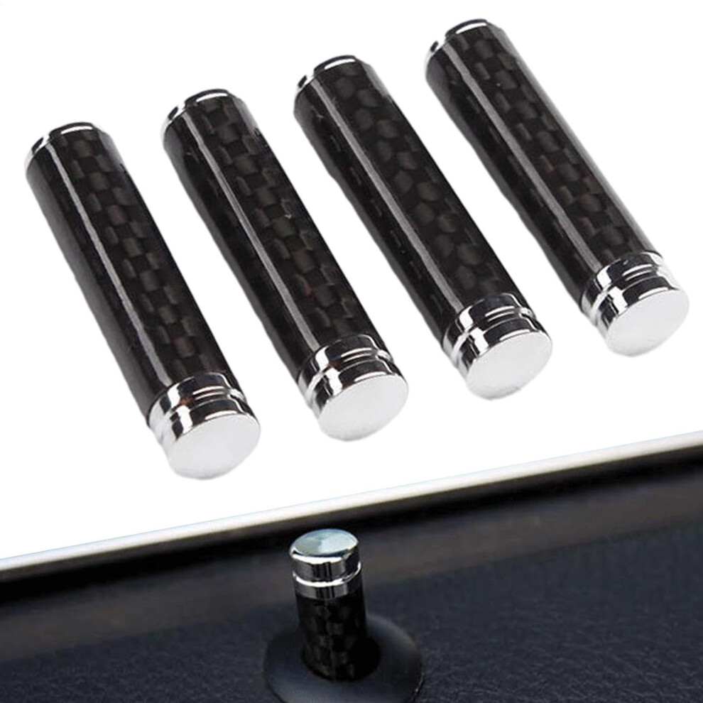 Car Door Locks 4X Carbon Fiber Auto Door Lock Set For Truck Van Suv Vehicles 9426802307955