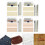 40 sets lederen klinknagels en bramen voor-Type C 3